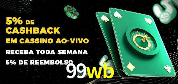 Promoções do cassino ao Vivo 99wb